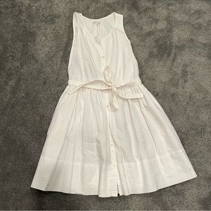 Gap white stripe dress